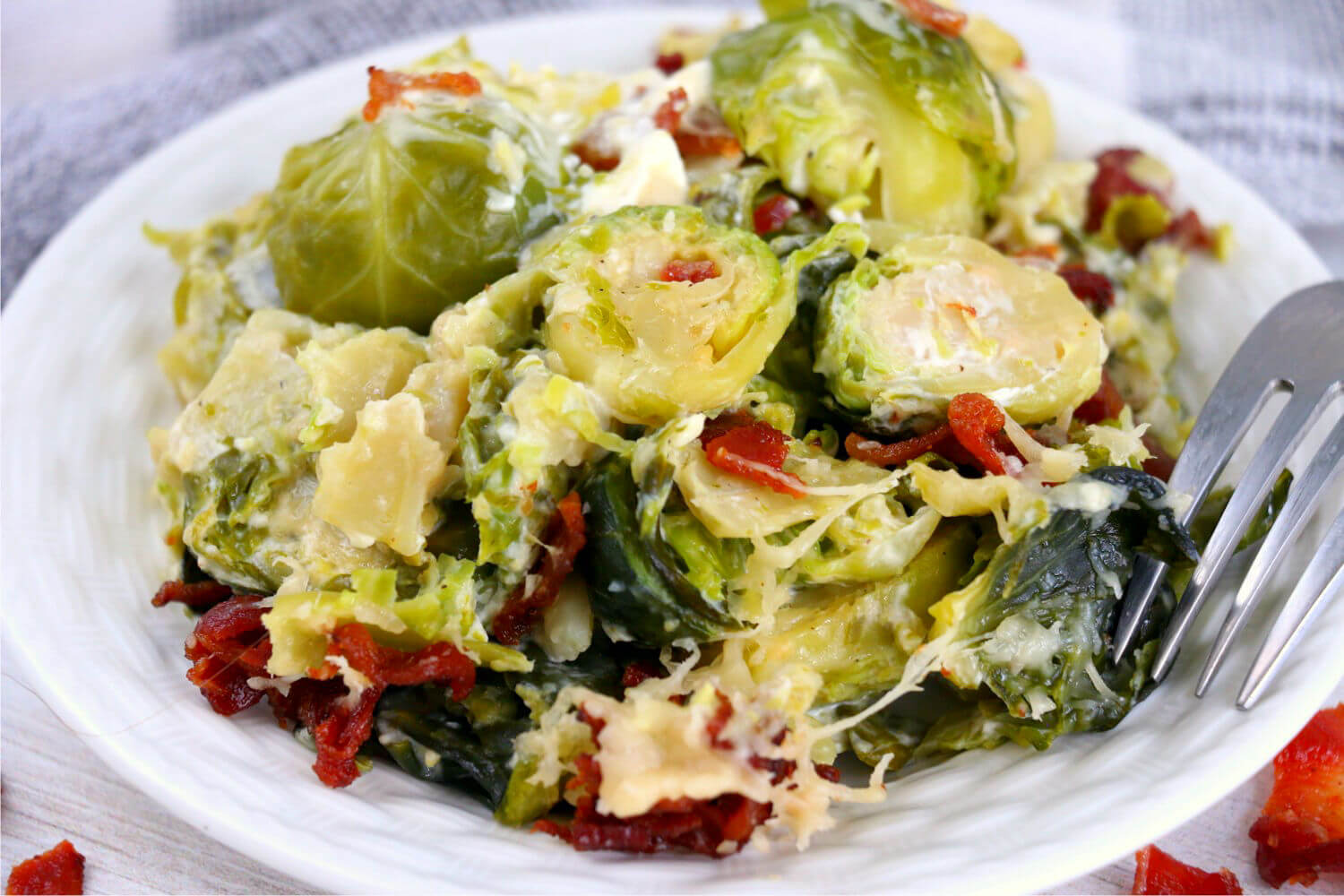 Creamy Brussel Sprouts with garlic